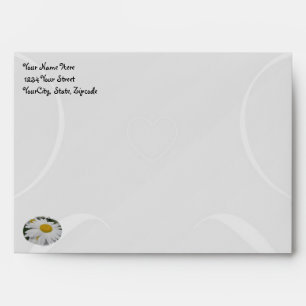 Daisy Baby Shower Invitation Envelope