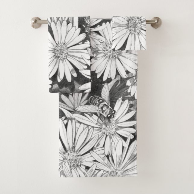 Daisy Bath Sets Honeybee & Daisy Bath Towel Set (Insitu)