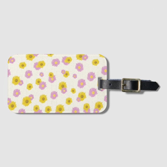 Daisy beach Towel Luggage Tag (Front Horizontal)