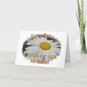 Daisy Belated Birthday Card