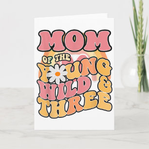 Daisy Birthday Mum Young Wild 3 Boho 3rd Birthday Card