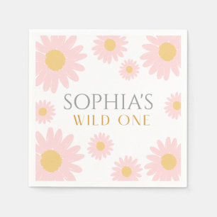 Daisy Birthday Party Bohmian Wild One 1st Birthday Napkin