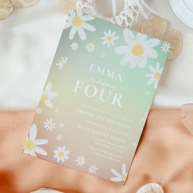 Daisy Birthday Party Invitation (Creator Uploaded)