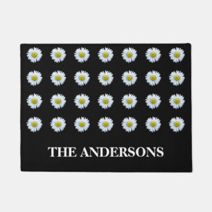 Daisy Black Doormat