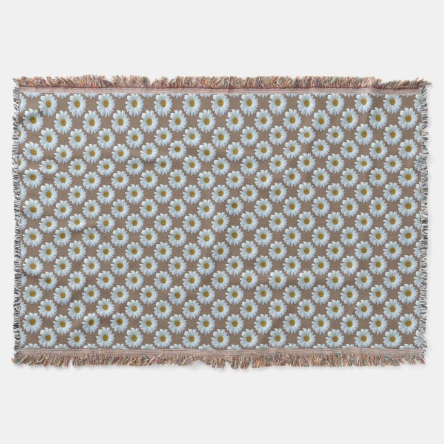 Daisy Blanket Yellow Daisies Throw Blanket (Front)