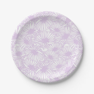 Daisy Blooms - Airy Lilac Paper Plate