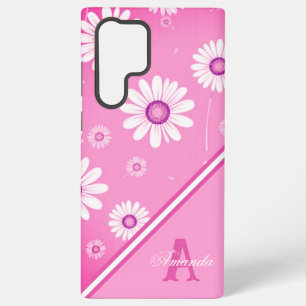 Daisy Blooms: Minimalist Floral Pattern Samsung Galaxy Case