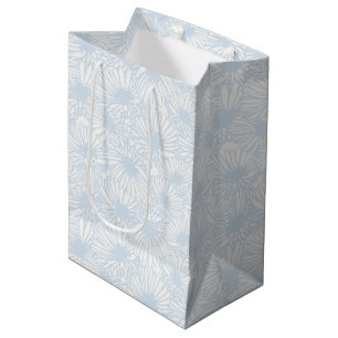 Daisy Blooms - Powder Blue Medium Gift Bag