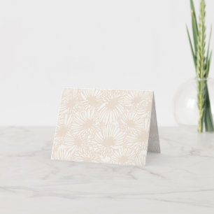 Daisy Blooms - Soft Linen Thank You Card