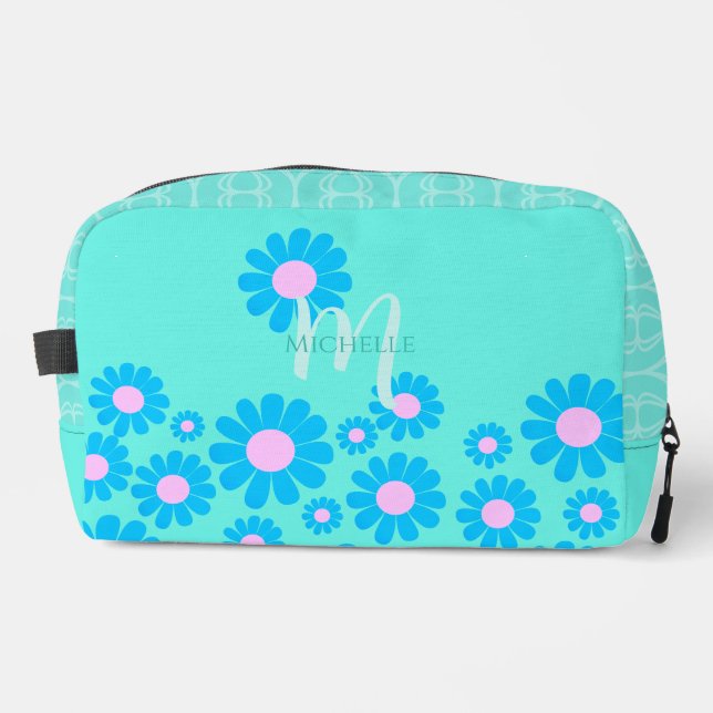 Daisy Blue Dopp Kit (Front)