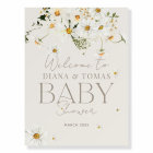 Daisy Boho Baby in Bloom Shower Welcome