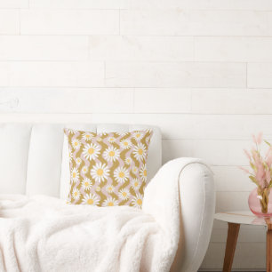 Daisy Boho Floral Cushion