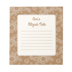 Daisy boho Mitzvah Notes