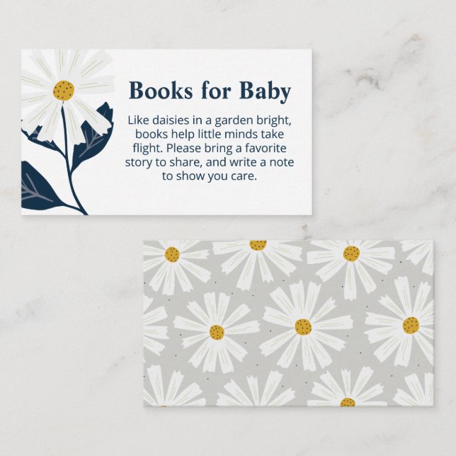 Daisy Books for Baby Enclosure Card (Front/Back)
