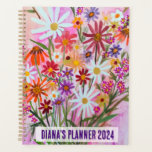 Daisy Bouquet Flowers Blooms Floral Pink CUSTOM  Planner<br><div class="desc">Hello! I hope you like this original artwork design. Add your own text,  change the colours or fonts to personalise it. Check my shop for more designs. If you'd like something custom please let me know.</div>