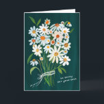 Daisy Bouquet Handpainted Condolences Sorry  Card<br><div class="desc">Customise this handpainted daisy condolences card with your own text on the front or inside. Add text or change the font. Also available as a digital download to send instantly via email or text. Let me know if you'd like something custom, I can create whatever colours you prefer. Check my...</div>