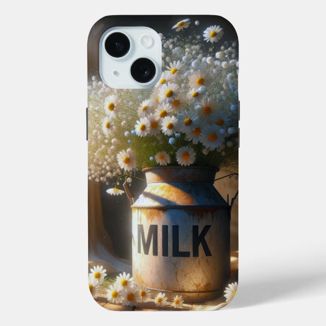 Daisy Bouquet in Milk Can Case-Mate iPhone Case (Back)