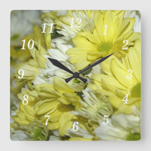 Daisy Bouquets Wall Clock