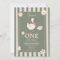Daisy Boys Silly Goose Themed Birthday Invite