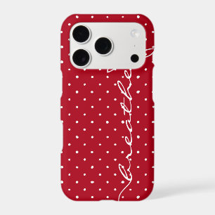 daisy breathe text on red with white polka dots