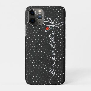 daisy breathe text with lady bug Case-Mate iPhone case