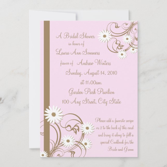 Daisy Bridal Shower Invitation (Front)