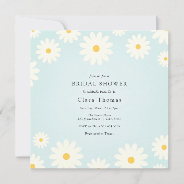Daisy Bridal Shower Invitation (Front)