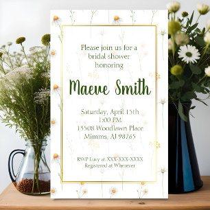 Daisy Bridal Shower Invitation