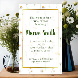 Daisy Bridal Shower Invitation