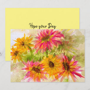 Daisy Bright Flat Card