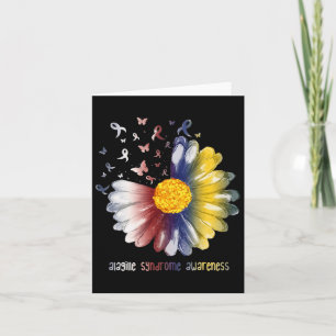 Daisy Butterfly Alagille Syndrome Awareness Card