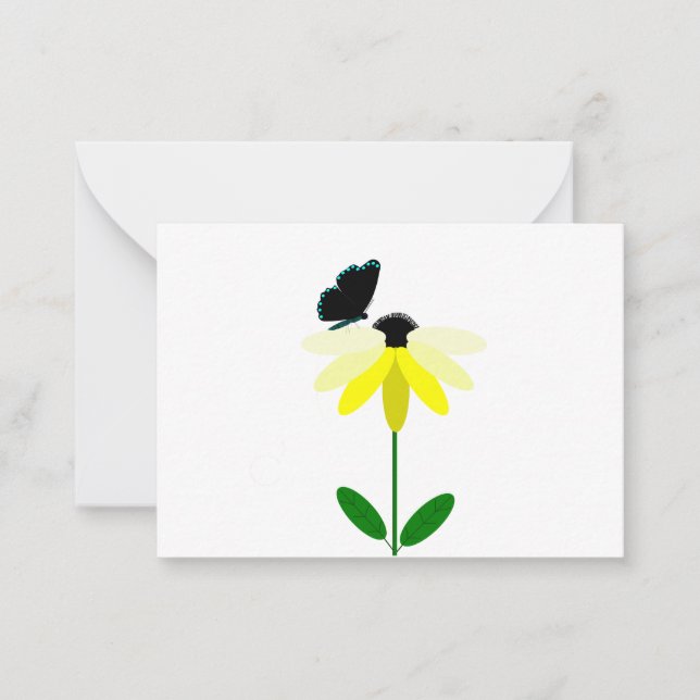 Daisy Butterfly Note Cards (Front)