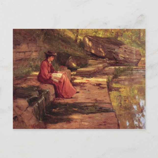 Daisy by the River by Theodore Clement Steele Postcard (Front)