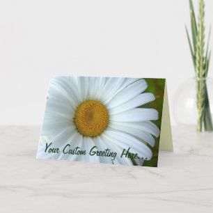 Daisy Card Wild Flowers Custom Greeting Cards