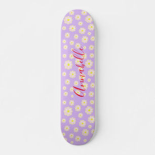 Daisy Cartoon Painting Skateboard