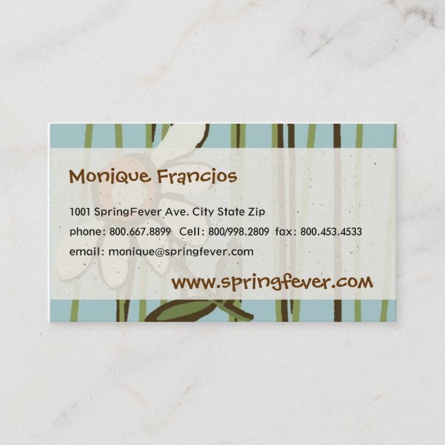 Daisy Chain Business Card (Front)