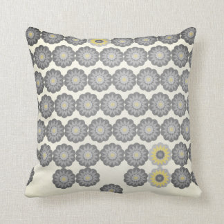 Daisy Chain in Grey and Yellow Cushion