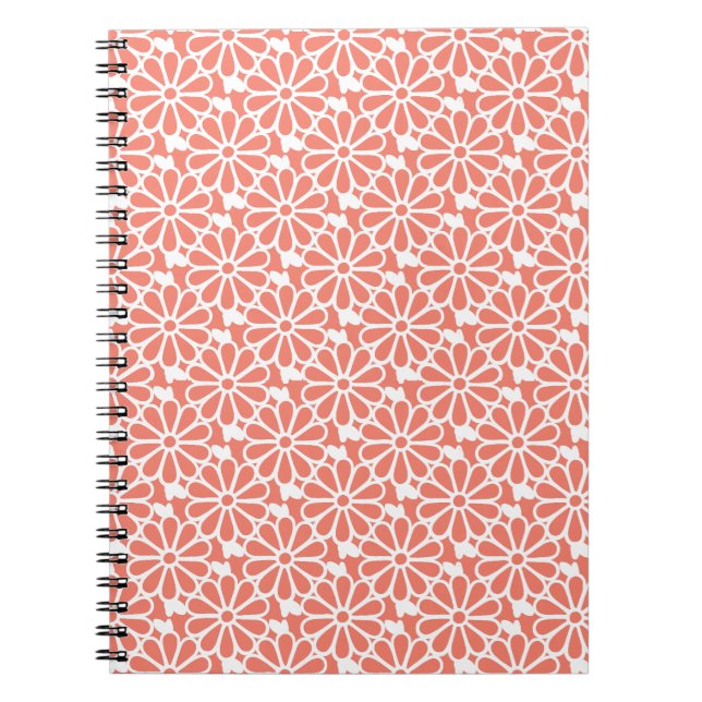 Daisy Chain - Notebook (Coral) (Front)