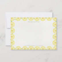 Daisy Chain Yellow Gerbera Note Card