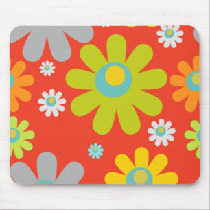 daisy cherry red mousepad