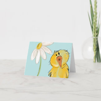 Daisy chick  thank you card