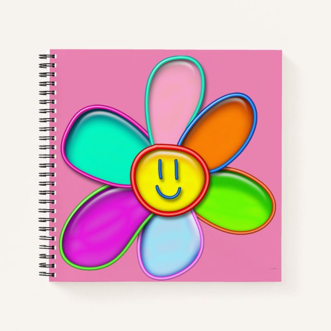 DAISY - Colourful Magic Daisy for Kids - Notebook (Front)