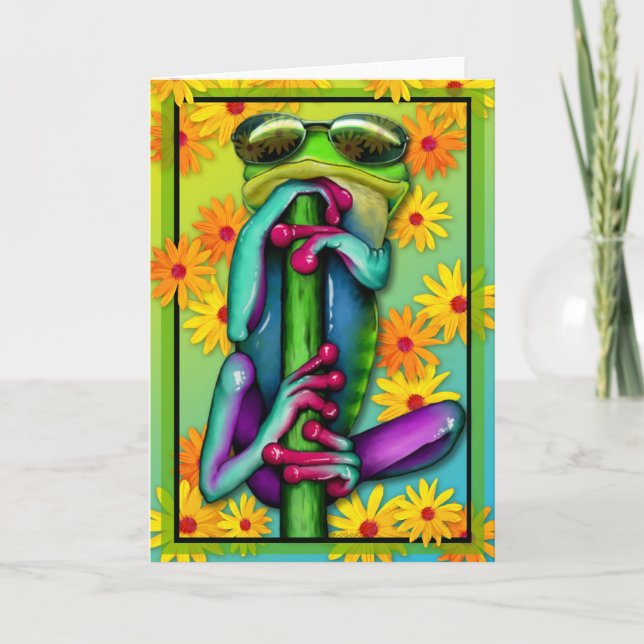 daisy cool frog card (Front)
