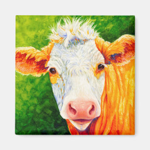 Daisy Cow Magnet