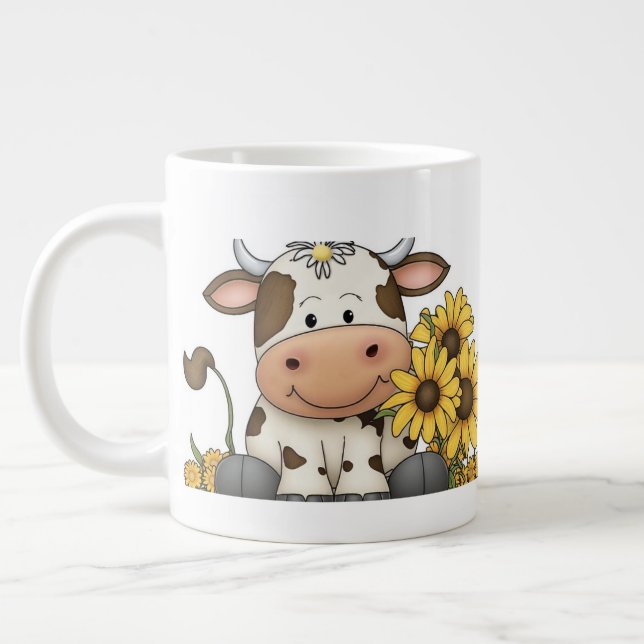 Daisy Cow Speciality Mug (Left)