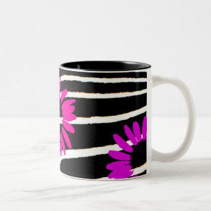 "Daisy Crazy" Two-Tone Coffee Mug