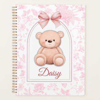 Daisy | Custom Pink Teddy Bear Nursery Design  Planner