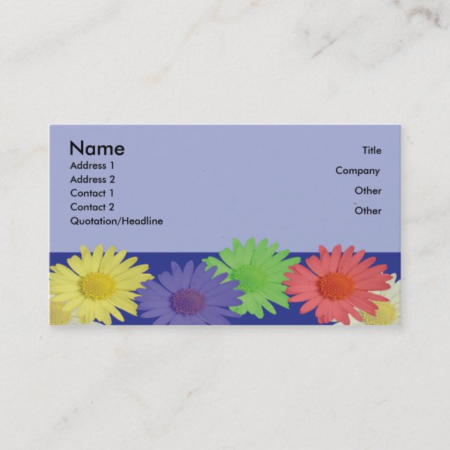 daisy - Customised Business Card (Front)