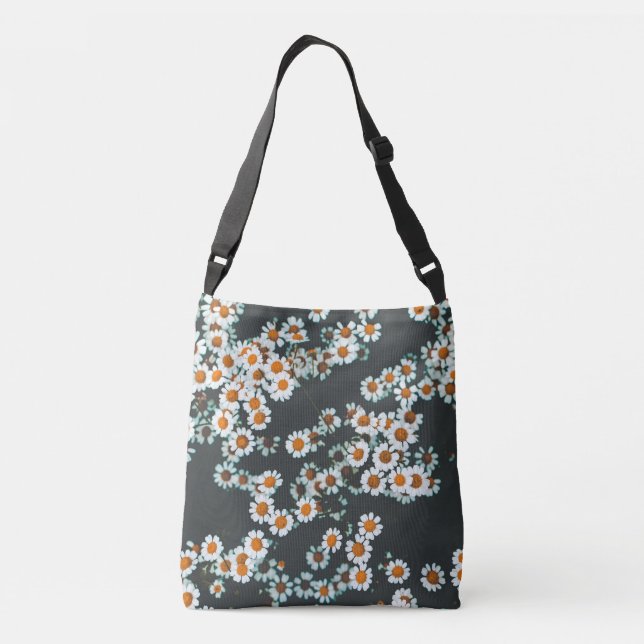 Daisy Daisies Floral Crossbody Bag (Back)