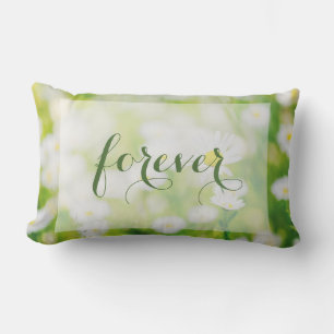 Daisy Daisies Flower Floral Summer Wedding Forever Lumbar Cushion
